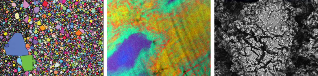 Images of ceramics sintering, high-energy ball milling and lunar dust simulants.